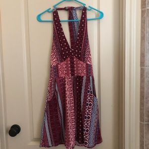 Macy’s Halter Print Dress (Xs)